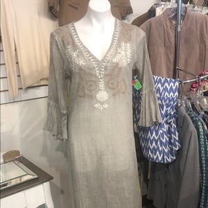 Debbie Katz South Beach Long length Embroidered Dress